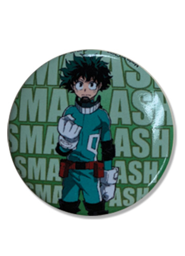 My Hero Academia - Deku Button 1.25'', an officially licensed product in our My Hero Academia Buttons department.