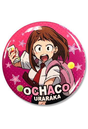 My Hero Academia - Ochaco Button 1.25'', an officially licensed product in our My Hero Academia Buttons department.