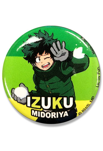 My Hero Academia S2 - Izuku Button 1.25'', an officially licensed product in our My Hero Academia Buttons department.