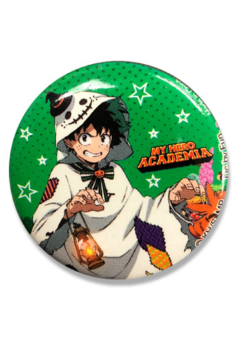 My Hero Academia S2 - Halloween Izuku Button 1.25'', an officially licensed product in our My Hero Academia Buttons department.