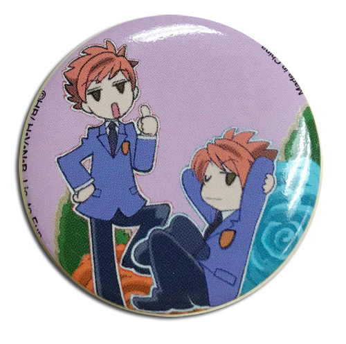 Ouran High School Host Club - Sd Hitachiin Twins Button 1.25'', an officially licensed product in our Ouran High School Host Club Buttons department.