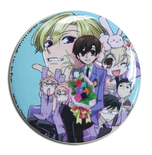 Ouran High School Host Club - Group Key Art Button 1.25'', an officially licensed product in our Ouran High School Host Club Buttons department.