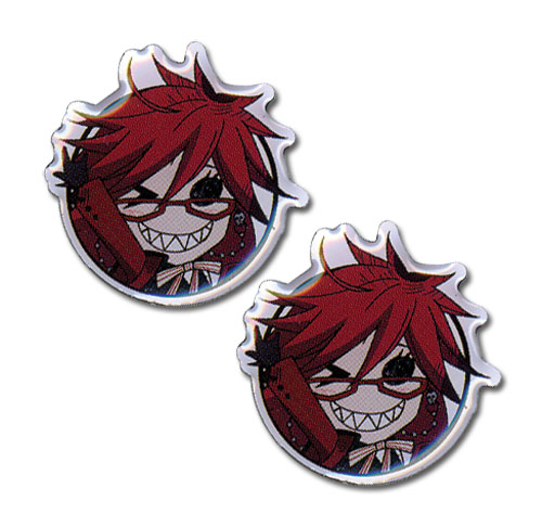 Black Butler Sd Grell Earrings, an officially licensed Black Butler product at B.A. Toys.