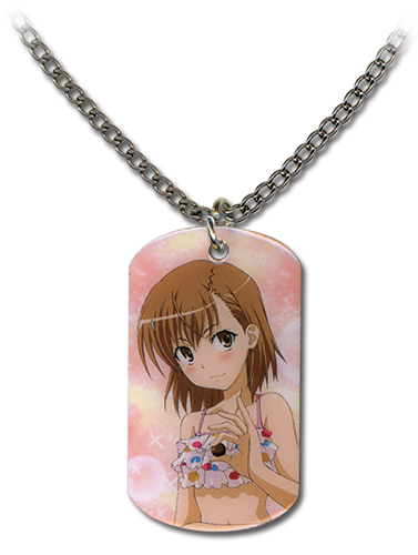 A Certain Scientific Railgun Misaka Dog Tag Style Necklace, an officially licensed product in our A Certain Scientific Railgun Jewelry department.