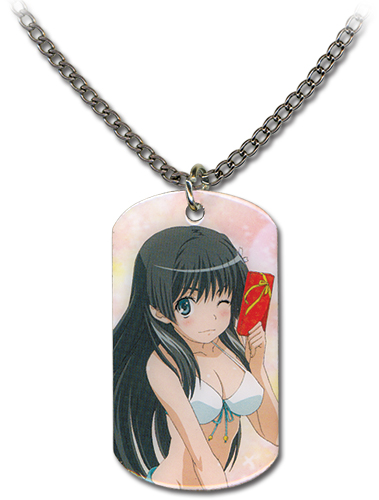 A Certain Scientific Railgun Saten Swimwear Dog Tag Style Necklace, an officially licensed product in our A Certain Scientific Railgun Jewelry department.
