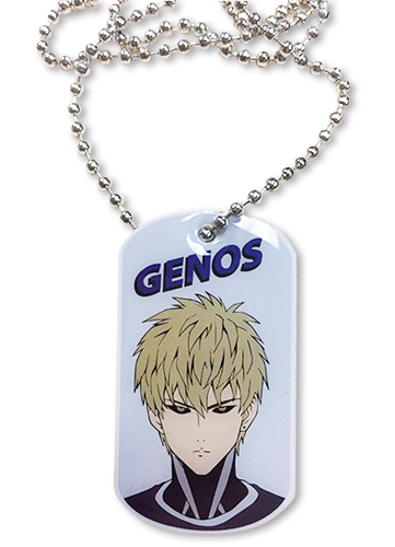 One Punch Man - Genos Dog Tag Necklace, an officially licensed product in our One-Punch Man Jewelry department.