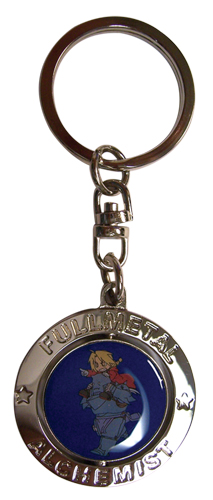 Fullmetal Alchemist Al&Ed Spinning Metal Key Chain, an officially licensed product in our Fullmetal Alchemist Pins & Badges department.