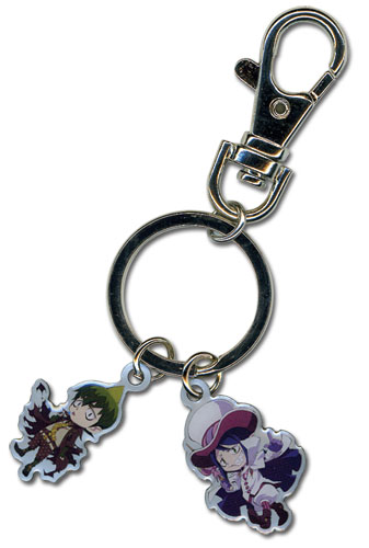 Blue Exorcist Mephisto And Anaimon Metal Keychain, an officially licensed product in our Blue Exorcist Key Chains department.