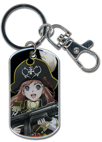 Bodacious Space Pirates- Marika Dog Tag Keychain, an officially licensed Bodacious Space Pirates product at B.A. Toys.