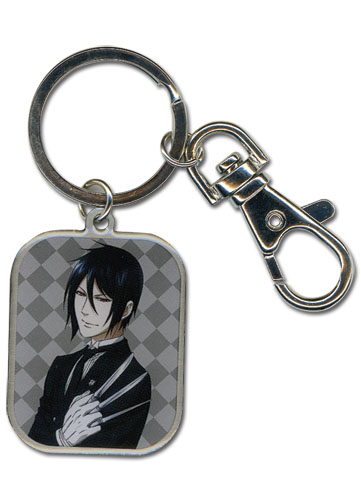 Black Butler 2 Sebastian Metal Keychain, an officially licensed product in our Black Butler Key Chains department.