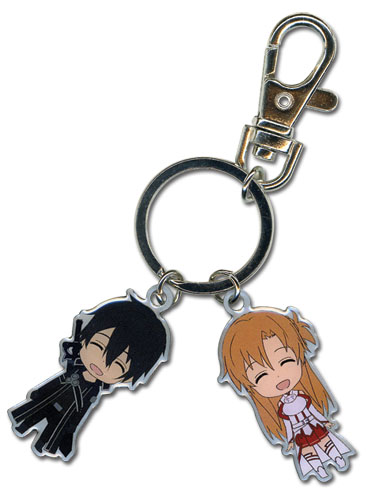 Sword Art Online Kirito & Asuna Metal Keychain, an officially licensed product in our Sword Art Online Key Chains department.