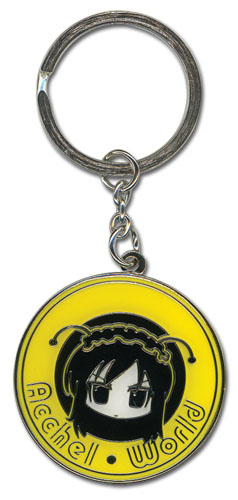 Accel World - Kuroyukihime Face Metal Keychain, an officially licensed product in our Accel World Key Chains department.