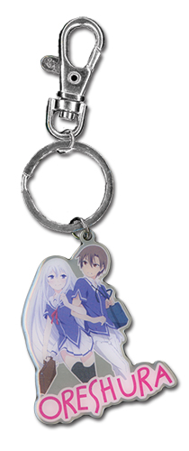 Oreshura Masuzu & Eita Metal Keychain, an officially licensed product in our Oreshura Key Chains department.