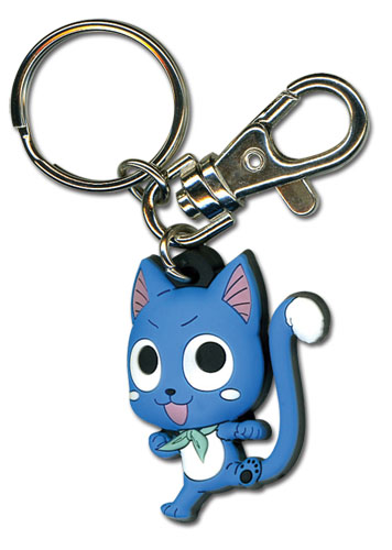 Fairy Tail - Sd Happy Sc Pvc Keychain, an officially licensed product in our Fairy Tail Key Chains department.