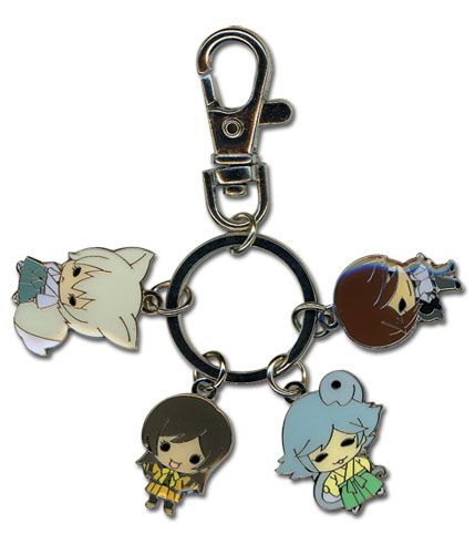 Kamisama Kiss - Sd Group Metal Keychain, an officially licensed product in our Kamisama Kiss Key Chains department.