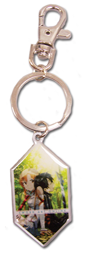 Sword Art Online - Resting Asuna And Kirito Metal Keychain, an officially licensed product in our Sword Art Online Key Chains department.