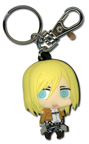 Attack On Titan - Sd Christa Pvc Keychain, an officially licensed product in our Attack On Titan Key Chains department.