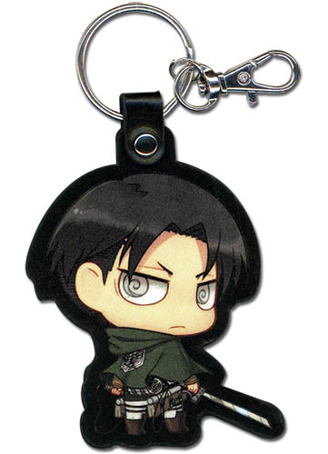 Attack On Titan - Sd Levi Pu Keychain, an officially licensed product in our Attack On Titan Key Chains department.