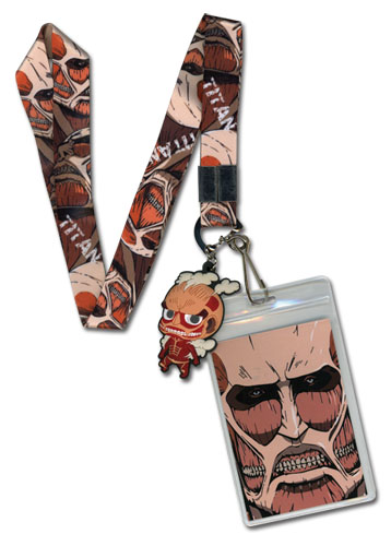 Attack On Titan - Sd Titan Lanyard, an officially licensed Attack On Titan product at B.A. Toys.