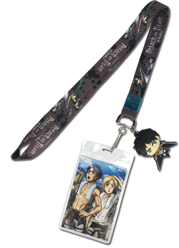 Attack On Titan 2 - Eren Lanyard, an officially licensed Attack On Titan product at B.A. Toys.