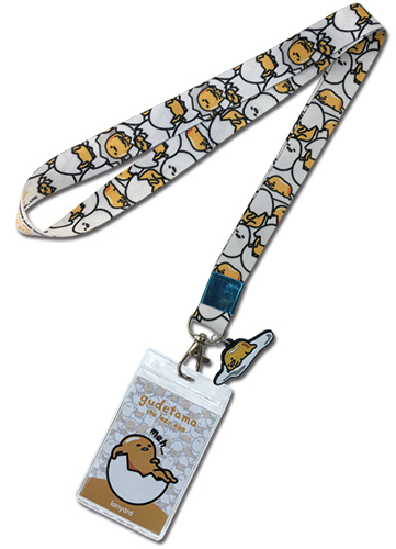 Gudetama - Pattern W/Charm Lanyard, an officially licensed product in our Gudetama Lanyard department.