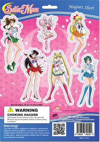 Sailor Moon Supers - Inner Senshi Super S - Magnet Sheet Set, an officially licensed product in our Sailor Moon Magnet department.