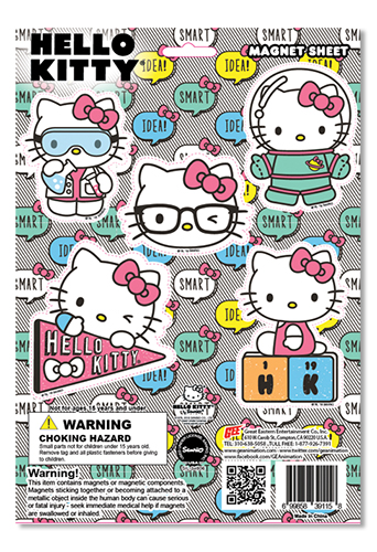 Hello Kitty - Hello Kitty Smart Idea Magnet Sheet, an officially licensed product in our Hello Kitty Magnet department.
