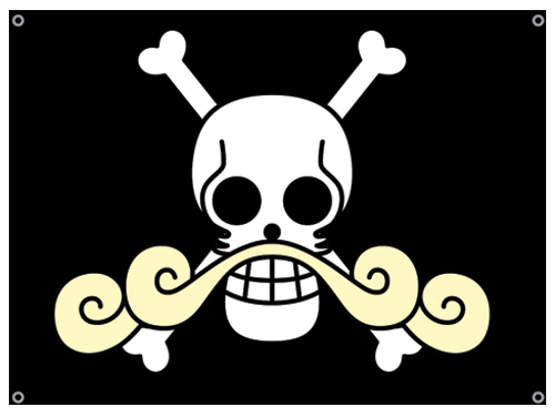 One Piece Gold Roger's Flag, an officially licensed product in our One Piece Flag department.