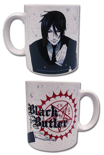 Black Butler - Sebastian White Mug, an officially licensed product in our Black Butler Mugs & Tumblers department.