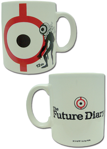 Future Diary - 12Th White Mug, an officially licensed product in our Future Diary Mugs & Tumblers department.