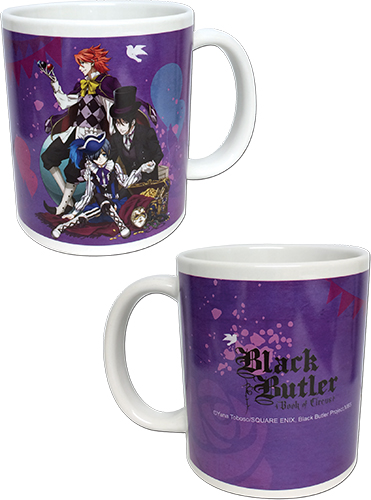 Black Butler B.O.C. - Ciel, Sebastian & Joker Mug, an officially licensed product in our Black Butler Book Of Circus Mugs & Tumblers department.