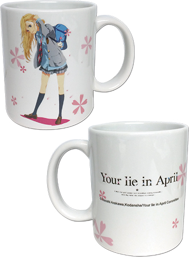 Your Lie In April - Kaori Mug, an officially licensed product in our Your Lie In April Mugs & Tumblers department.