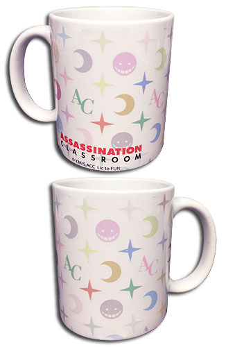 Assassination Classroom - Koro Face Monogram Mug, an officially licensed product in our Assassination Classroom Mugs & Tumblers department.