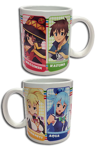 Konosuba - Characters Mug, an officially licensed product in our Konosuba Mugs & Tumblers department.