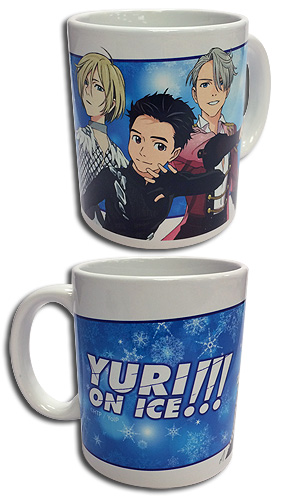 Yuri On Ice!!! - Yuri & Victoru & Yurio Mug, an officially licensed product in our Yuri!!! On Ice Mugs & Tumblers department.
