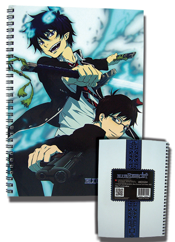 Blue Exorcist Rin & Yukio Spiral Notebook, an officially licensed Blue Exorcist product at B.A. Toys.