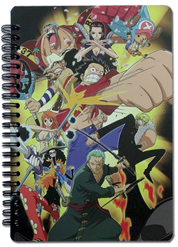 One Piece - New World Group Spiral Notebook, an officially licensed product in our One Piece Stationery department.