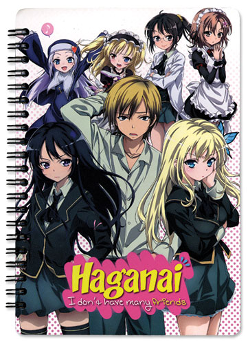 Haganai Group Spiral Notebook, an officially licensed product in our Haganai Stationery department.