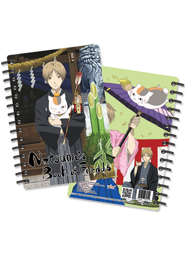 Natsume's Book Of Friends Nyanko Sprial Notebook, an officially licensed product in our Natsume'S Book Of Friends Stationery department.