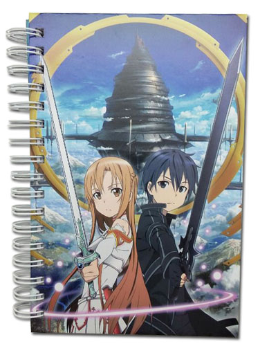 Sword Art Online - Kirito & Asuna Hardcover Notebook, an officially licensed product in our Sword Art Online Stationery department.
