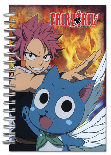 Fairy Tail - Natsu & Happy Hardcover Notebook, an officially licensed product in our Fairy Tail Stationery department.
