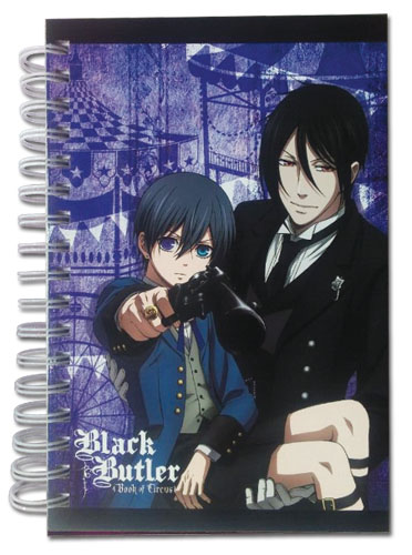 Black Butler Boc - Ciel & Sebastian Hardcover Notebook, an officially licensed product in our Black Butler Book Of Circus Stationery department.