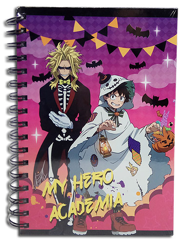 My Hero Academia - Izuku & Allmight Halloween Notebook, an officially licensed product in our My Hero Academia Stationery department.