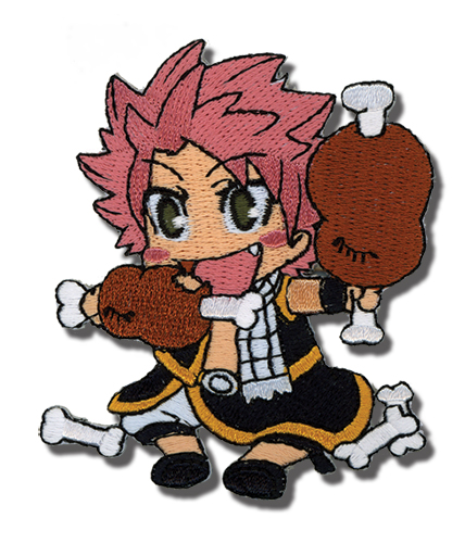 Fairy Tail Natsu Eating Embroidered Patch, an officially licensed product in our Fairy Tail Patches department.