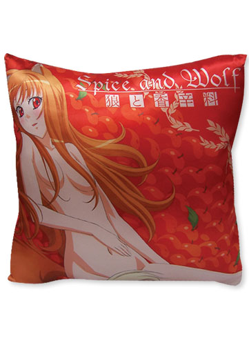Spice & Wolf Holo With Apples Square Pillow, an officially licensed product in our Spice & Wolf Pillows department.