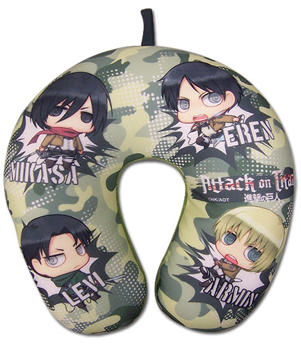 Attack On Titan - Group Sd Neck Pillow, an officially licensed product in our Attack On Titan Pillows department.