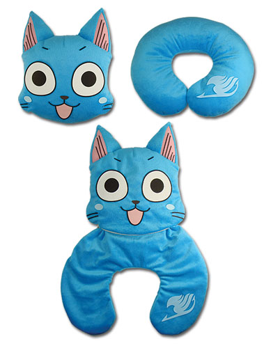 Fairy Tail - Happy Function Pillow, an officially licensed product in our Fairy Tail Pillows department.