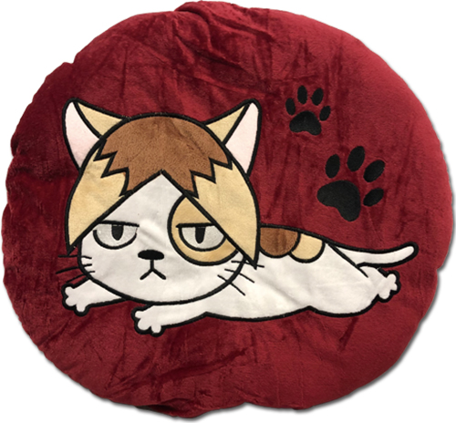 Haikyu!! - Kozume Cat Round Throw Pillow, an officially licensed product in our Haikyu!! Pillows department.