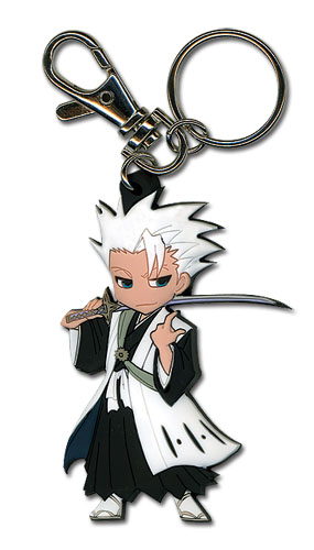 Bleach Hitsugaya Sd Pvc Keychain, an officially licensed product in our Bleach Key Chains department.