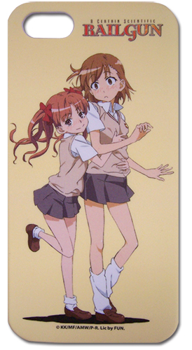A Certain Scientific Railgun Misaka & Kuroko Iphone 5 Case, an officially licensed product in our A Certain Scientific Railgun Costumes & Accessories department.